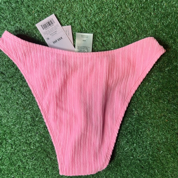 Wild Fable Pink Ribbed Swim Bottom - Picture 3 of 4